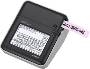 カシオ ラベルライター メモプリ 手書き入力対応 ホワイト MEP-T10-WE