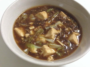 ソース麻婆豆腐