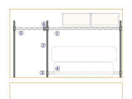 ルミナスラックを使って一間幅の押入れにピッタリサイズのラックを設置する方法