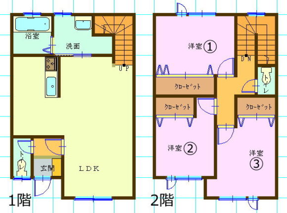 テラスハウス・3LDK・北海道札幌市北区