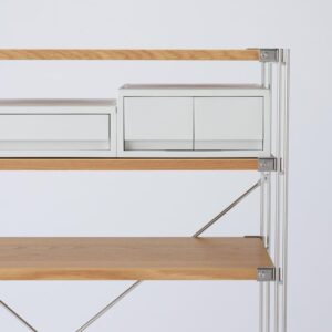 無印良品 再生ポリプロピレン入り 小物収納ケース 中 引出２個 ホワイトグレー ・約幅26×奥行37×高さ12cm 84799624