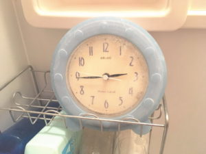 我が家のお風呂場の時計