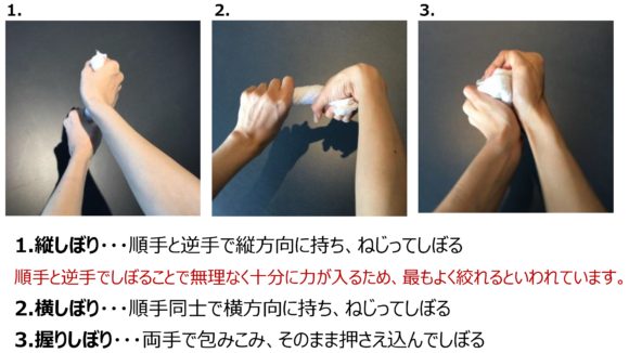 「縦しぼり」をしているのは4割弱