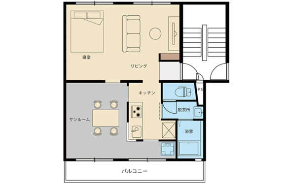サンルームがある家＠茶山台団地リノベ45