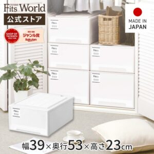 フィッツケース モノ クローゼット M-53 ホワイトfits 衣装ケース 収納ケース 収納 引出し 奥行53 幅39 天馬
