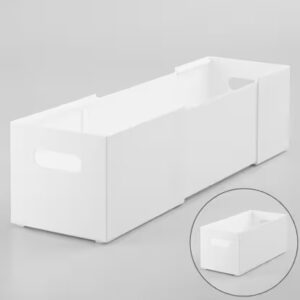 ニトリ・整理ボックス クラネ ロータイプ奥行伸縮(ホワイト)商品コード 8511626