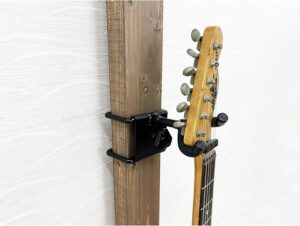 和気産業 WALIST-ONE ウォリストワン ギターハンガー 半つや黒 突っ張り 壁掛け 保管 ディスプレイ W1-014