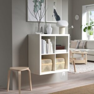 IKEA・KALLAX カラックスシェルフユニット, ホワイト, 77x77 cm ¥4,999