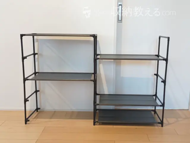 トレードワン／フリーラック8段は左右連結も可能