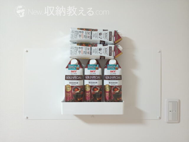 山崎実業・ウォールプリントスチールパネルtower Lの耐荷重は軽く5kg以上ある