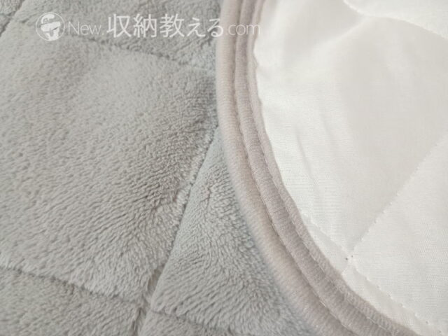 帝人・敷パッド「クルミー」は裏表ともポリエステル100%