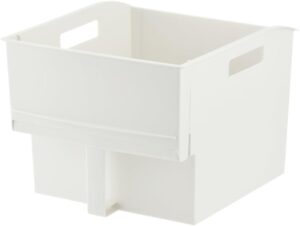 リッチェル(Richell)トトノ 吊り戸棚用 マルチストッカー ワイド ホワイト 111763 取っ手付き ハンドル 収納ボックス 整理 収納