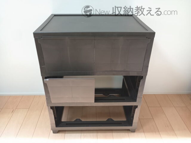 JEJアステージ・壁付デコニー シーヴォ ワイド3段　背板を取り付け