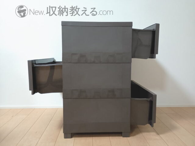 JEJアステージ・壁付デコニー シーヴォ ワイド3段は両面チェストにもなる