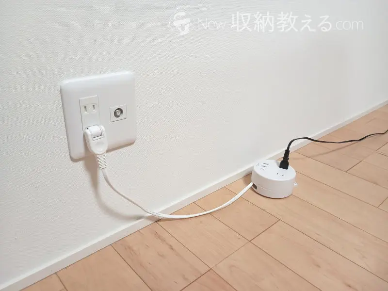 Mscien（エムサイン）／巻き取り式円形電源タップは配線に無駄がない