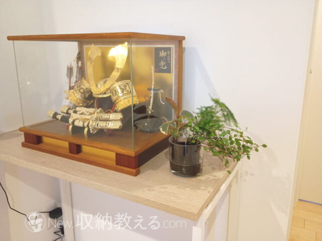 &Green／土を使わない観葉植物を五月人形の横に飾ってみた