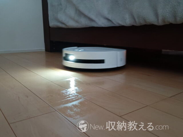 エコバックス／DEEBOT T80 OMNIは暗所ではライトが点灯