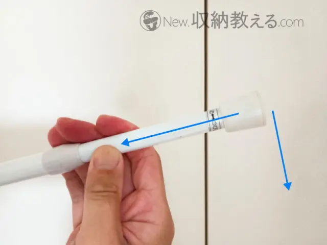 バネ式の突っ張り棒