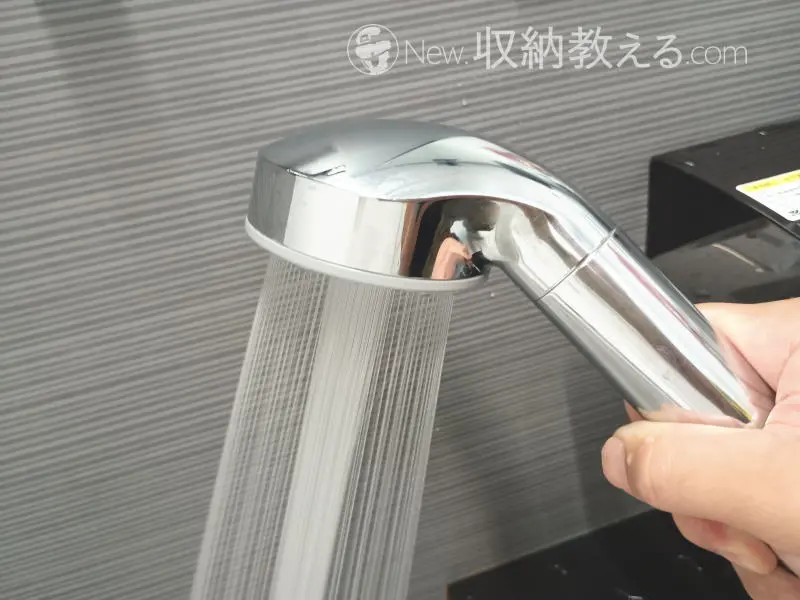 ウルトラファインバブルは水の勢いが少し落ちる