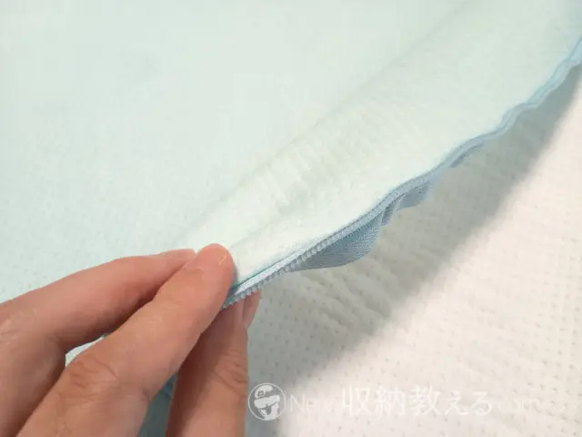 lullapanda（ララパンダ）／MagicBlue超低反発ジェルメモリーフォームトッパーは厚みのあるニット生地のカバー