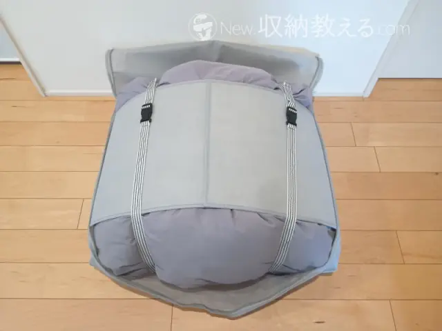 アンジェ「bon moment（ボンモマン）布団収納ケース掛け布団用でシングル羽毛布団を収納
